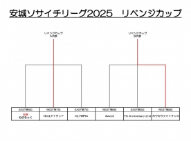 安城ソサイチリーグ〝リベンジカップ〟結果とチャンピオンシップ（DAY1）日程
